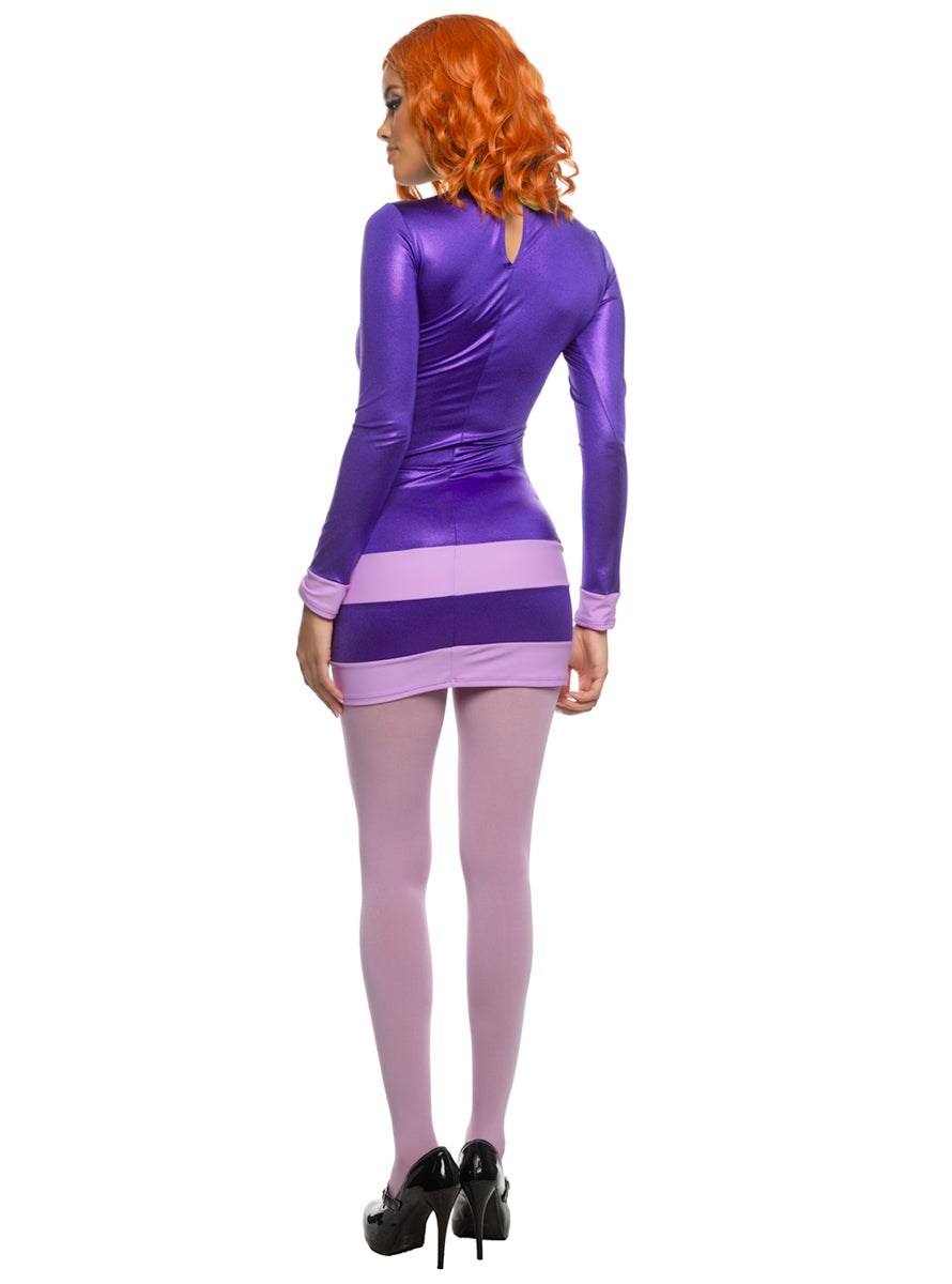 Mystery Diva Sexy Womens Daphne Scooby Doo Character Costume - Back Image