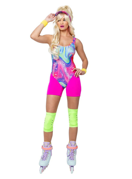 Retro Rollerblade Doll Womens Costume