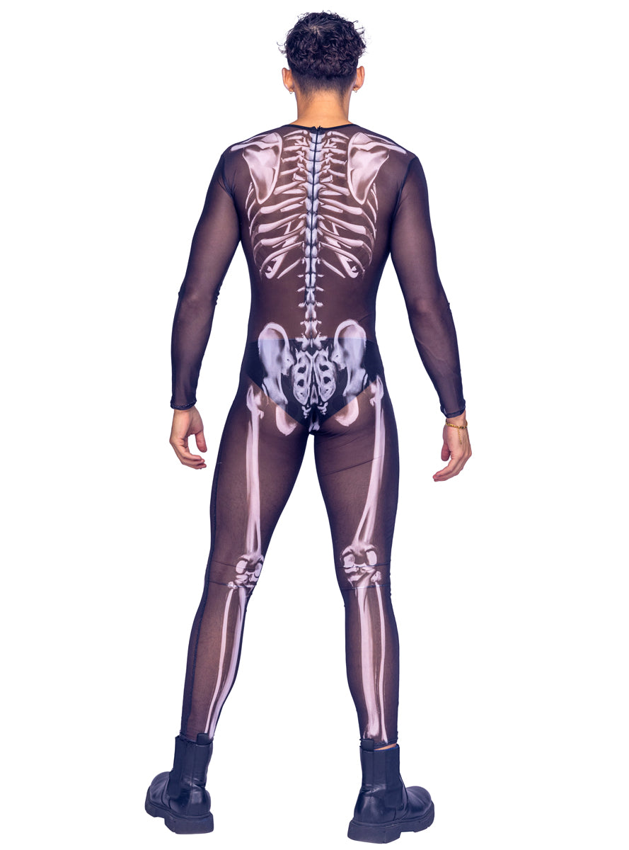 Alluring Assassin Womens Sexy Black Wet Look Jumpsuit Costume - Main Image