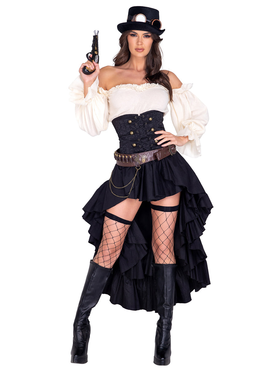 Steampunk Seductress Sexy Womens Deluxe Costume - Main Image