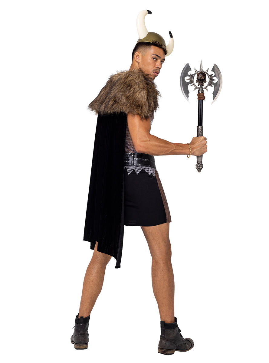 Valiant Viking Warrior Sexy Mens Costume - Back Image