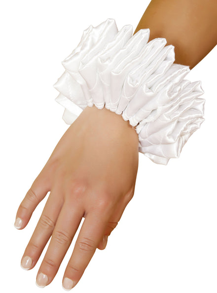 Low Rise Womens White Spandex Costume Shorts - Main Image