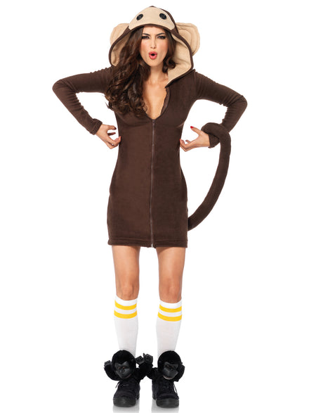 Cozy Cute Monkey Womens Costume