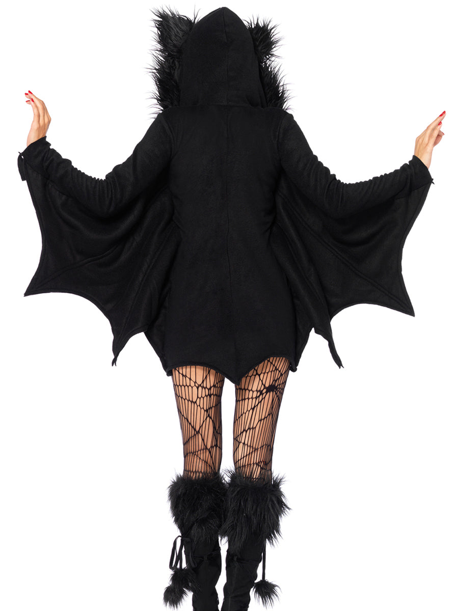 Cozy Black Bat Womens Halloween Costume