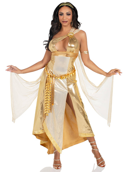 Womens Sexy Ancient Golden Goddess Costume Alternative Image