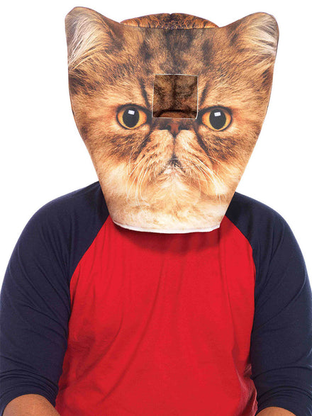 Adults Angry Cat Novelty Foam Costume Mask Main Image
