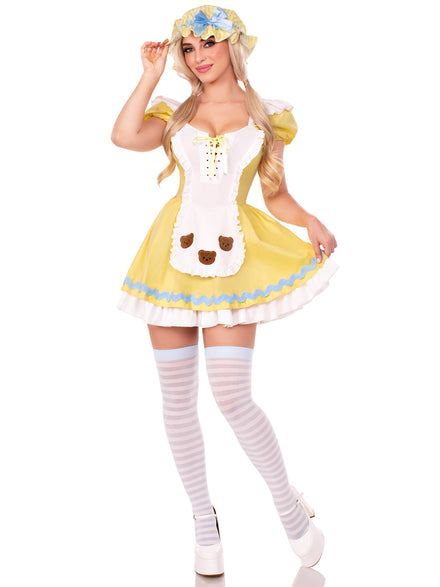 Womens Sexy Yellow Goldilocks Beary Cutie Storybook Costume Alternative Image