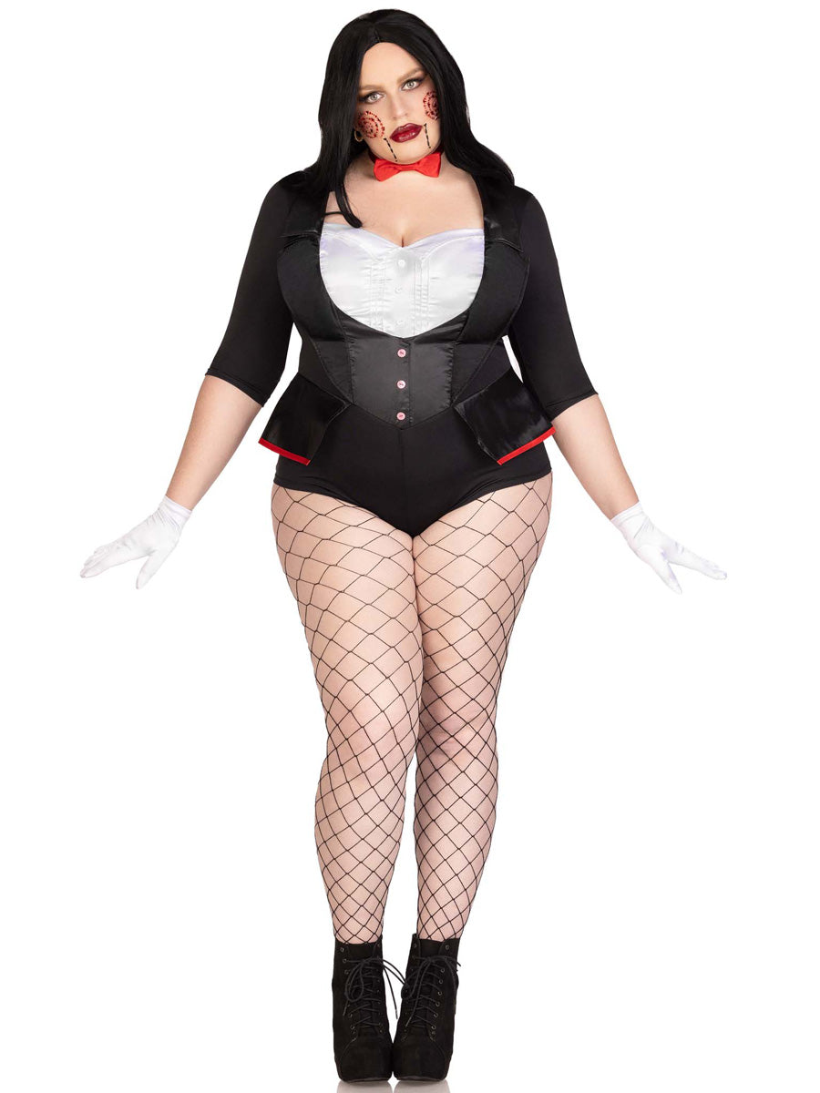 Womens Plus Size Sexy Black And Red Pretty Puppet Halloween Costume Alternative Image