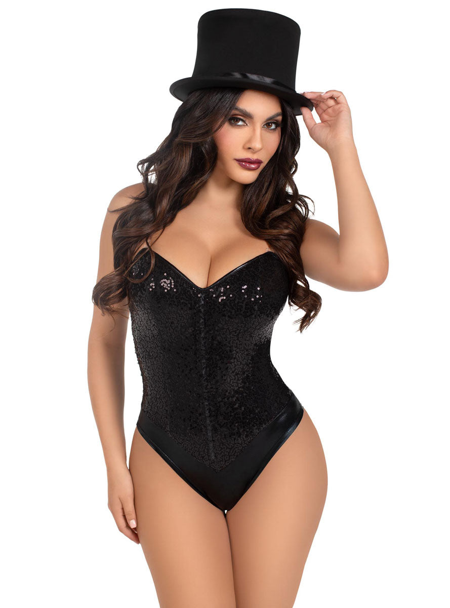 Black Deluxe Collapsible Costume Top Hat Alternative Image