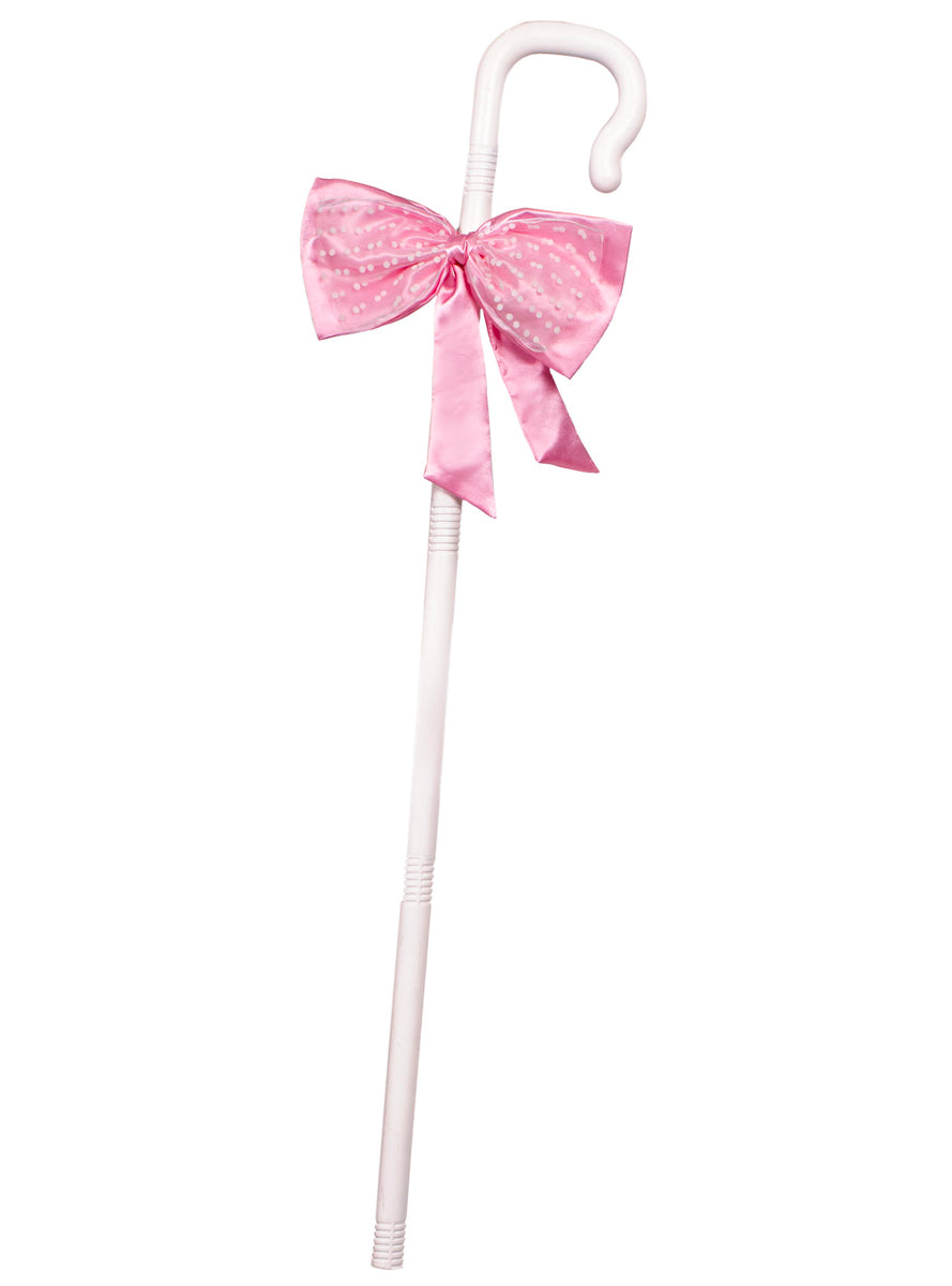 Bo Peep White Shepherds Costume Hook With Pink Bow