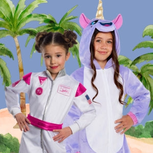 Image of 2 Girls Wearing Book Week Costumes for Girls