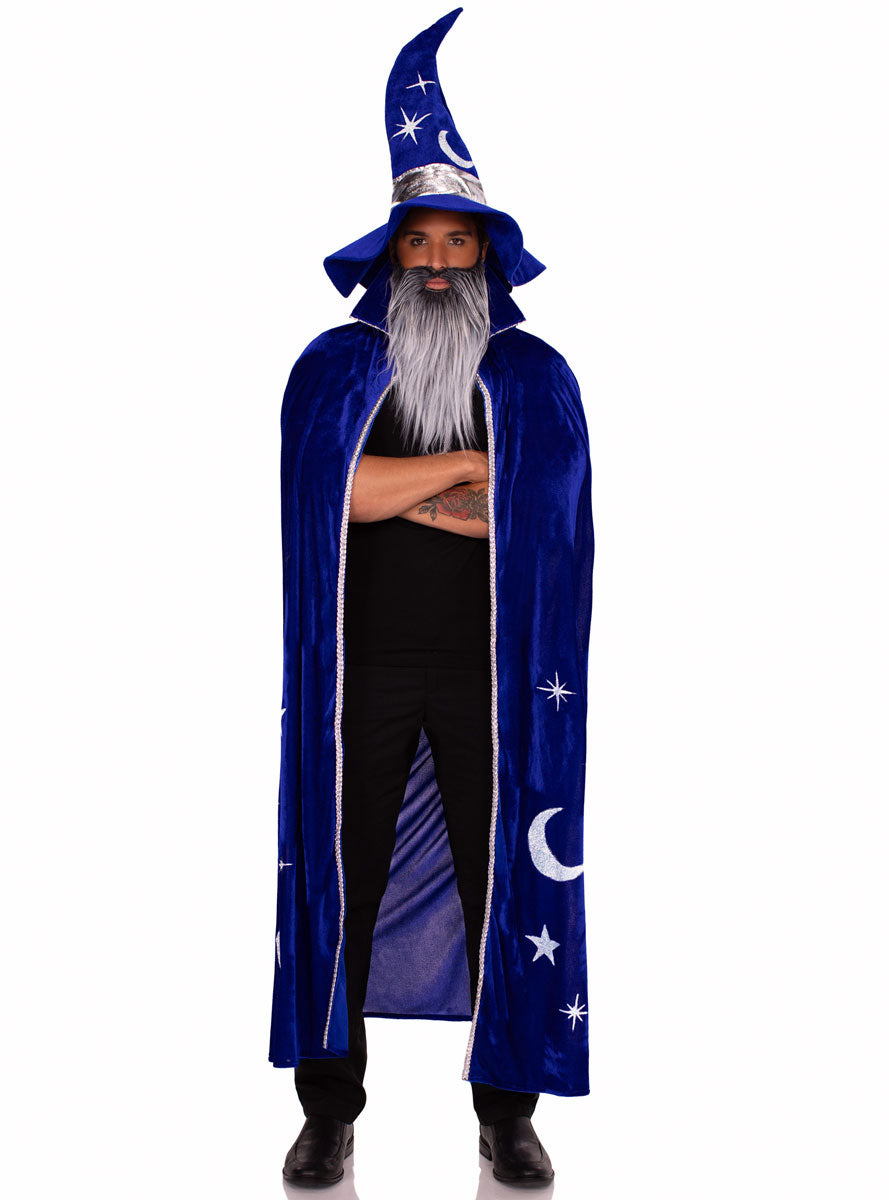 Mens Celestial Blue Wizard Costume Accessory Set Alternative Image