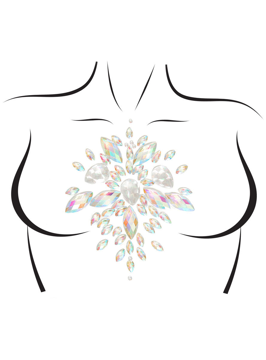 Celestial Clear Stick On Body Jewels Alternative Image