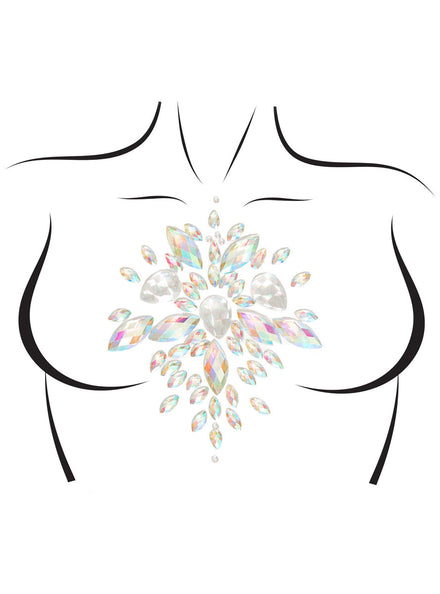 Celestial Clear Stick On Body Jewels Alternative Image