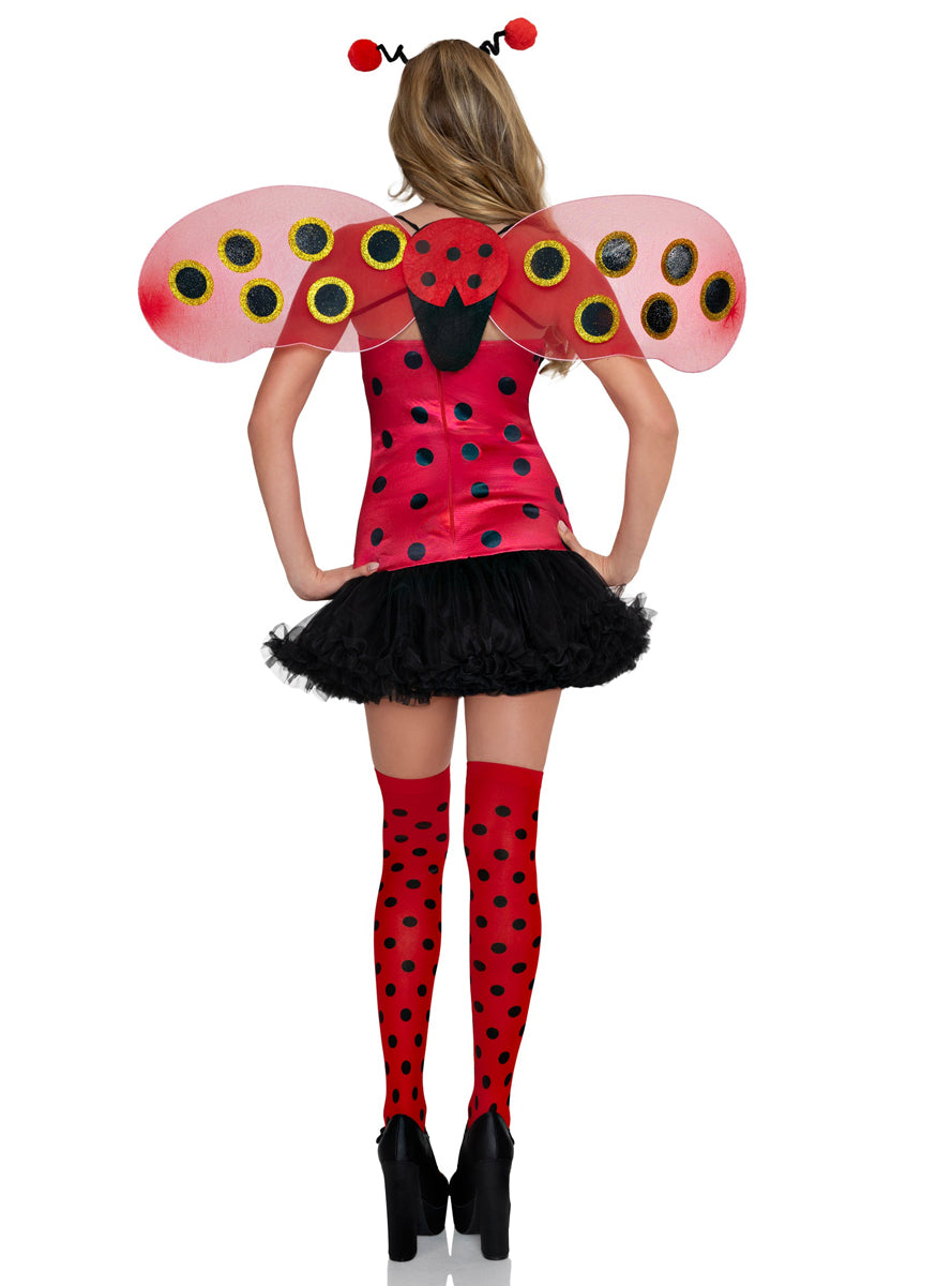 Sexy Womens Daisy Bug Ladybug Costume Back Image