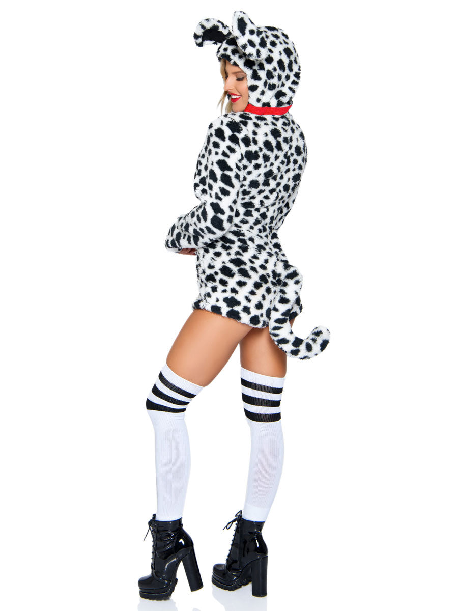 Womens Sexy Dalmatian Darling Bodysuit Costume Back Image