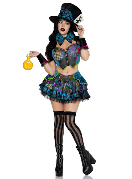 Womens Darling Hatter Mad Hatter Costume Front Image