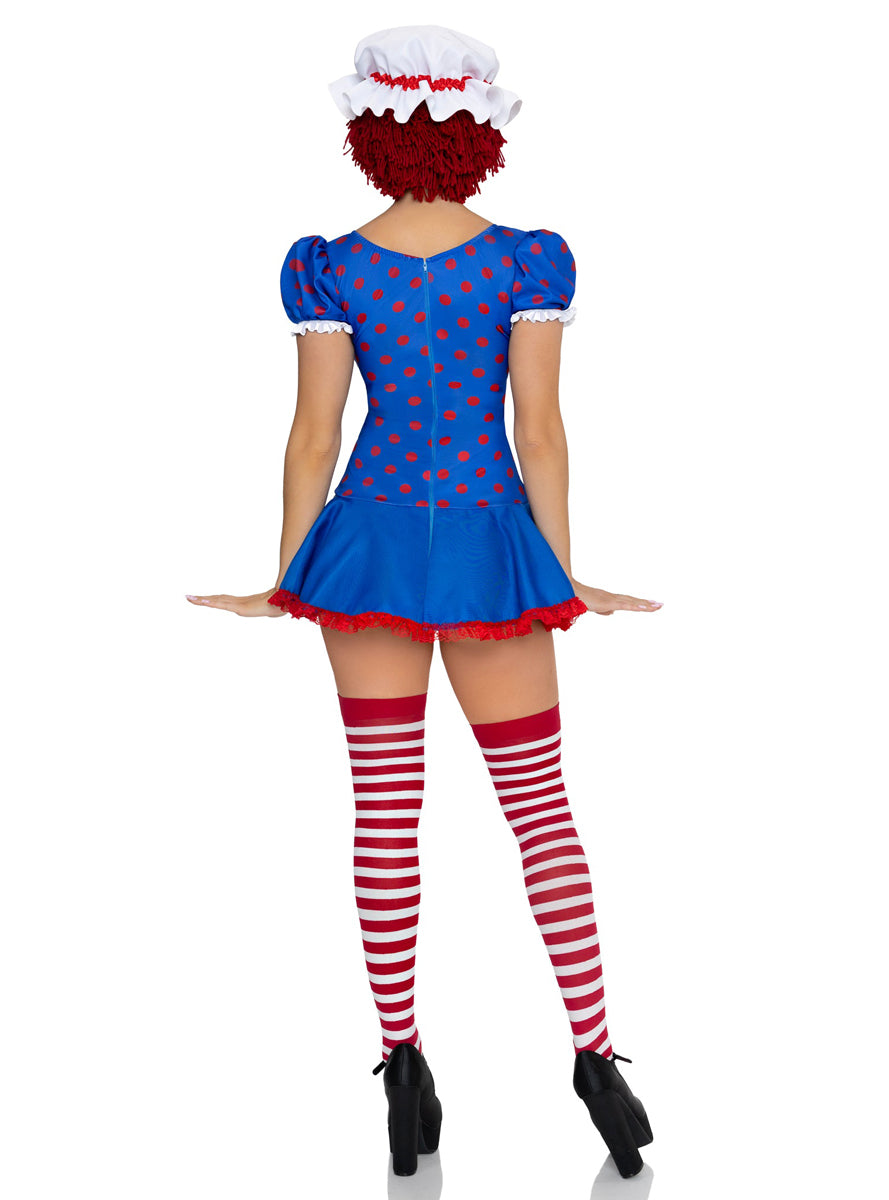 Sexy Womens Darling Rag Doll Costume Back Image