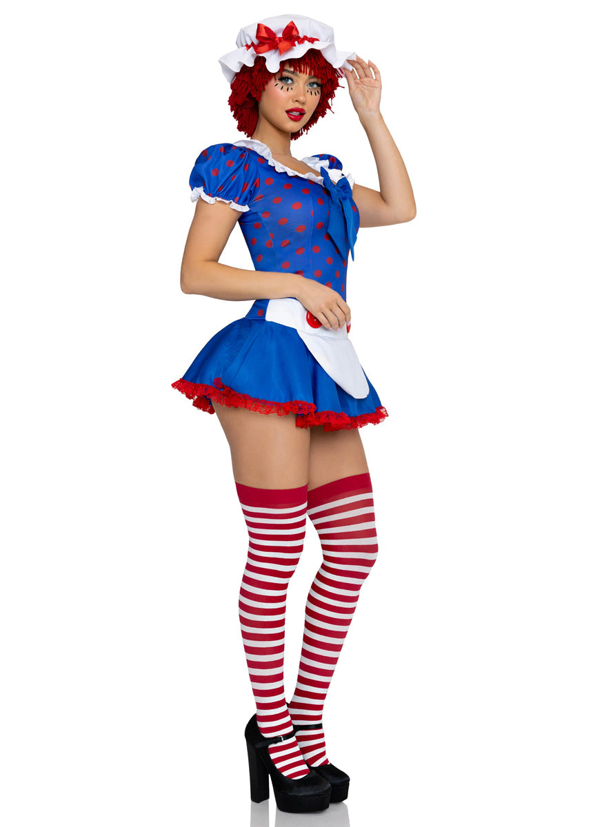 Sexy Womens Darling Rag Doll Costume Side Image