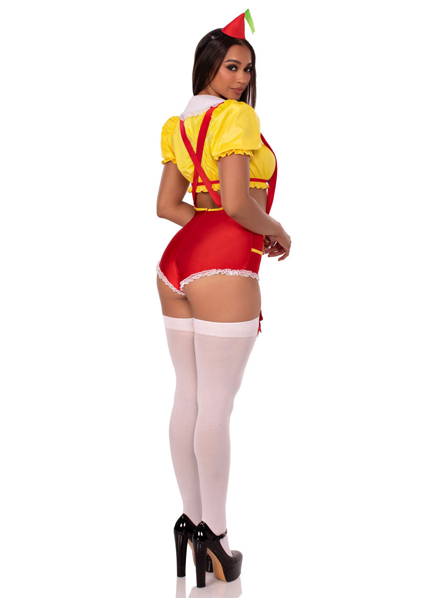 Womens Sexy Double Trouble Darling Tweedle Costume Back Image