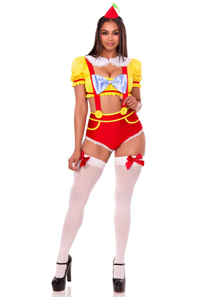 Womens Sexy Double Trouble Darling Tweedle Costume Front Image