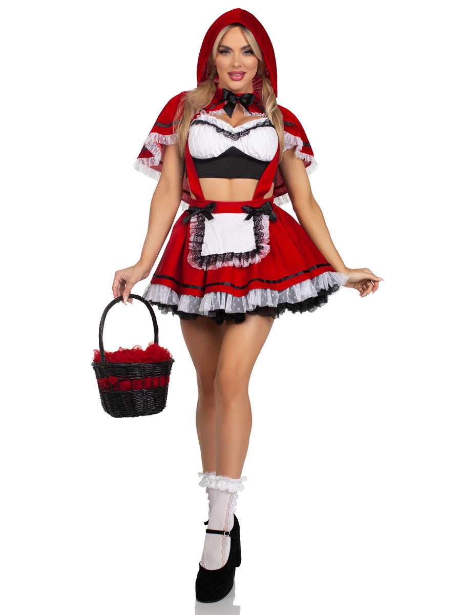 Womens Sexy Flirty Miss Red Fairytale Costume Alternative Image