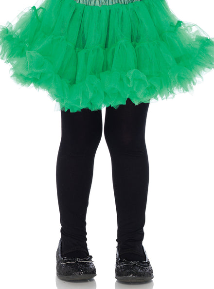 Fluffy Girls Green Costume Petticoat