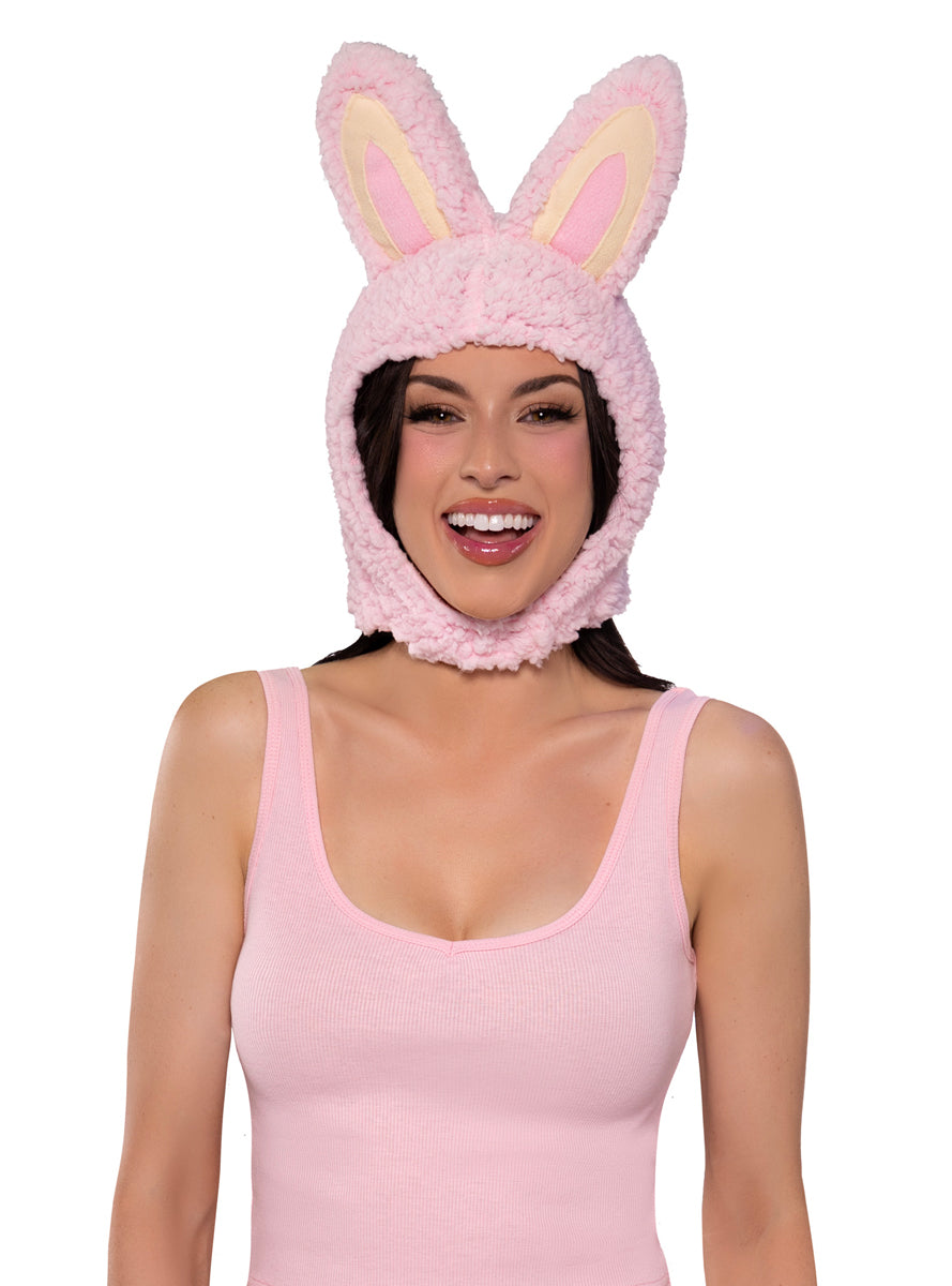 Fluffy Pink Labubu Monster Womens Costume Bonnet Alternative Image
