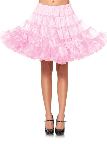Fluffy Pink Womens Deluxe Crinoline Petticoat