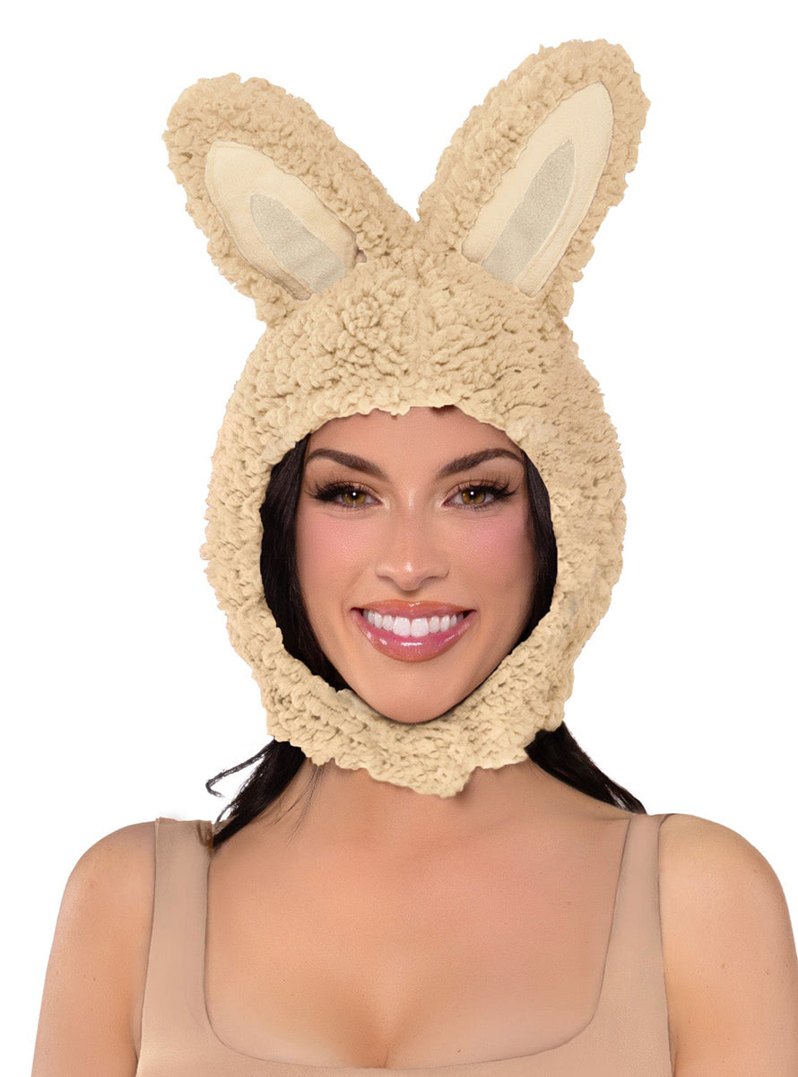 Furry Beige Monster Labubu Hat