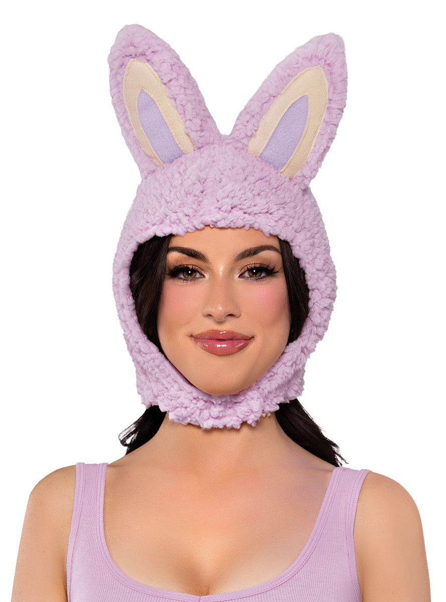 Furry Purple Monster Labubu Hat Front Image
