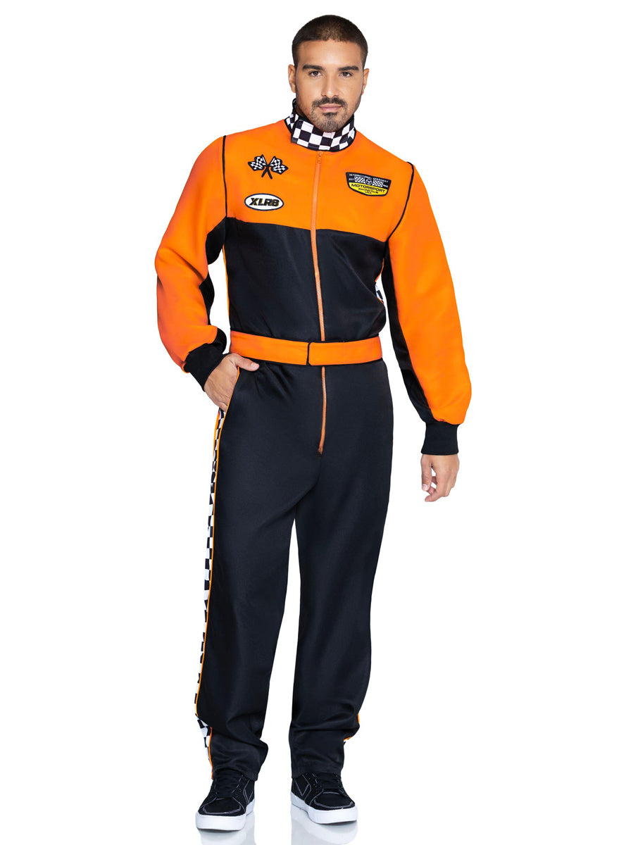 Mens Grand Prix Pro Race Car Drive Costume Alternate Front Image
