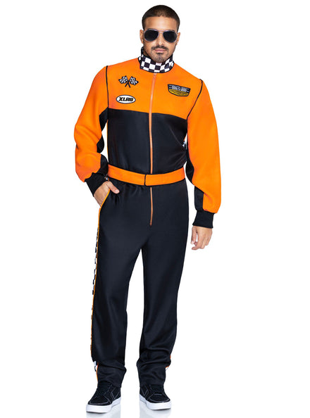 Mens Grand Prix Pro Race Car Drive Costume Front Image