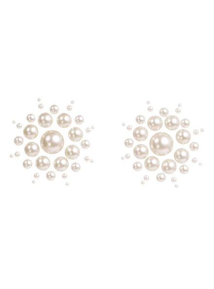 Womens Isla White Pearl Nipple Jewel Stickers Main Image