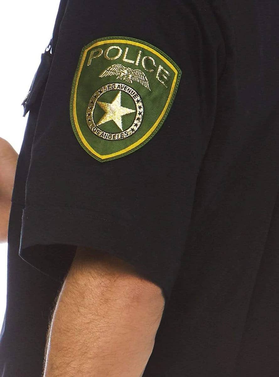 Deluxe Cop Men's Fancy Dress Costume - Badge Image