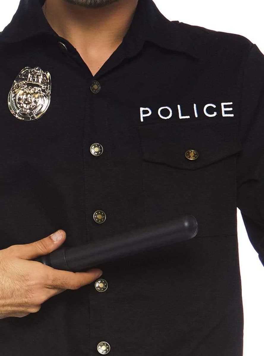 Deluxe Cop Men's Fancy Dress Costume - Baton Image
