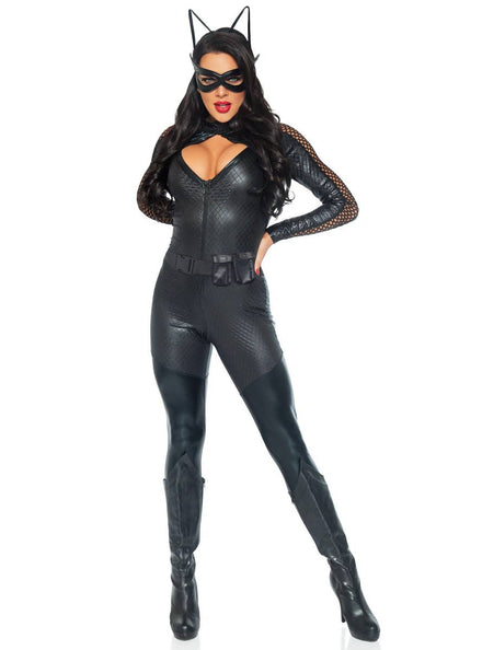 Sexy Catwomen Deluxe Women's Fancy Dress Costume Main Image