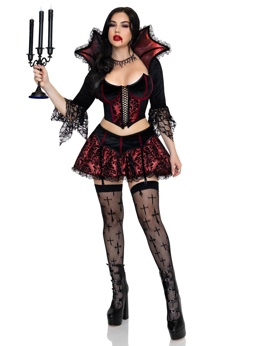 Sexy Womens Love Bite Vampire Halloween Costume Alternate Front Image