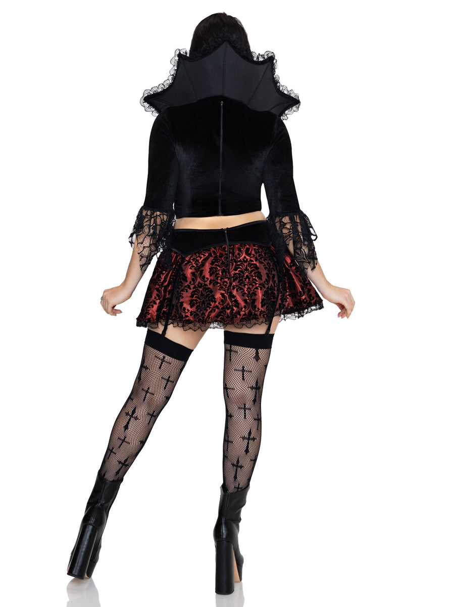 Sexy Womens Love Bite Vampire Halloween Costume Back Image