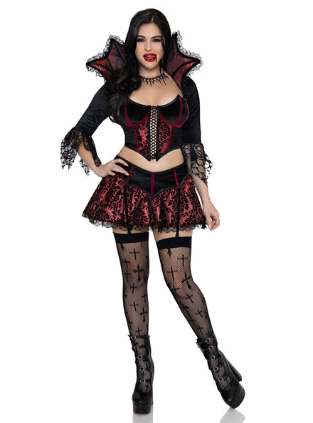 Sexy Womens Love Bite Vampire Halloween Costume Front Image