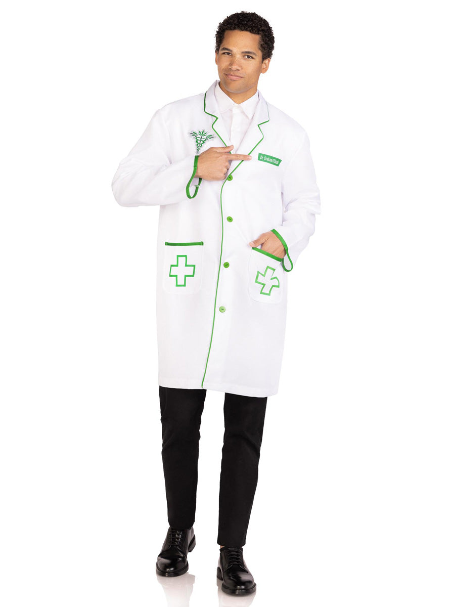 Dr Graham O'Hash Mens Lab Coat Costume