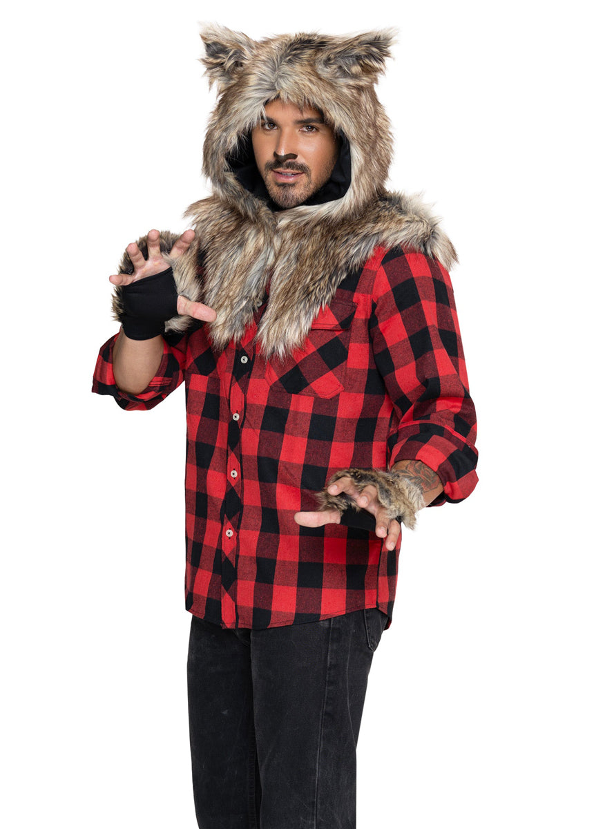 Fluffy Wolf Costume Accessory Set