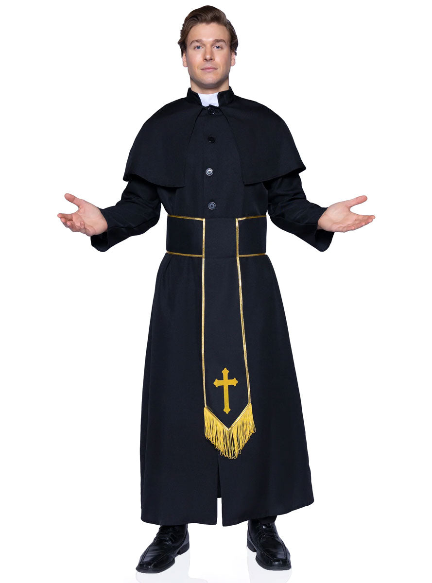 Men's Deluxe Catholic Priest Costume - Main Image