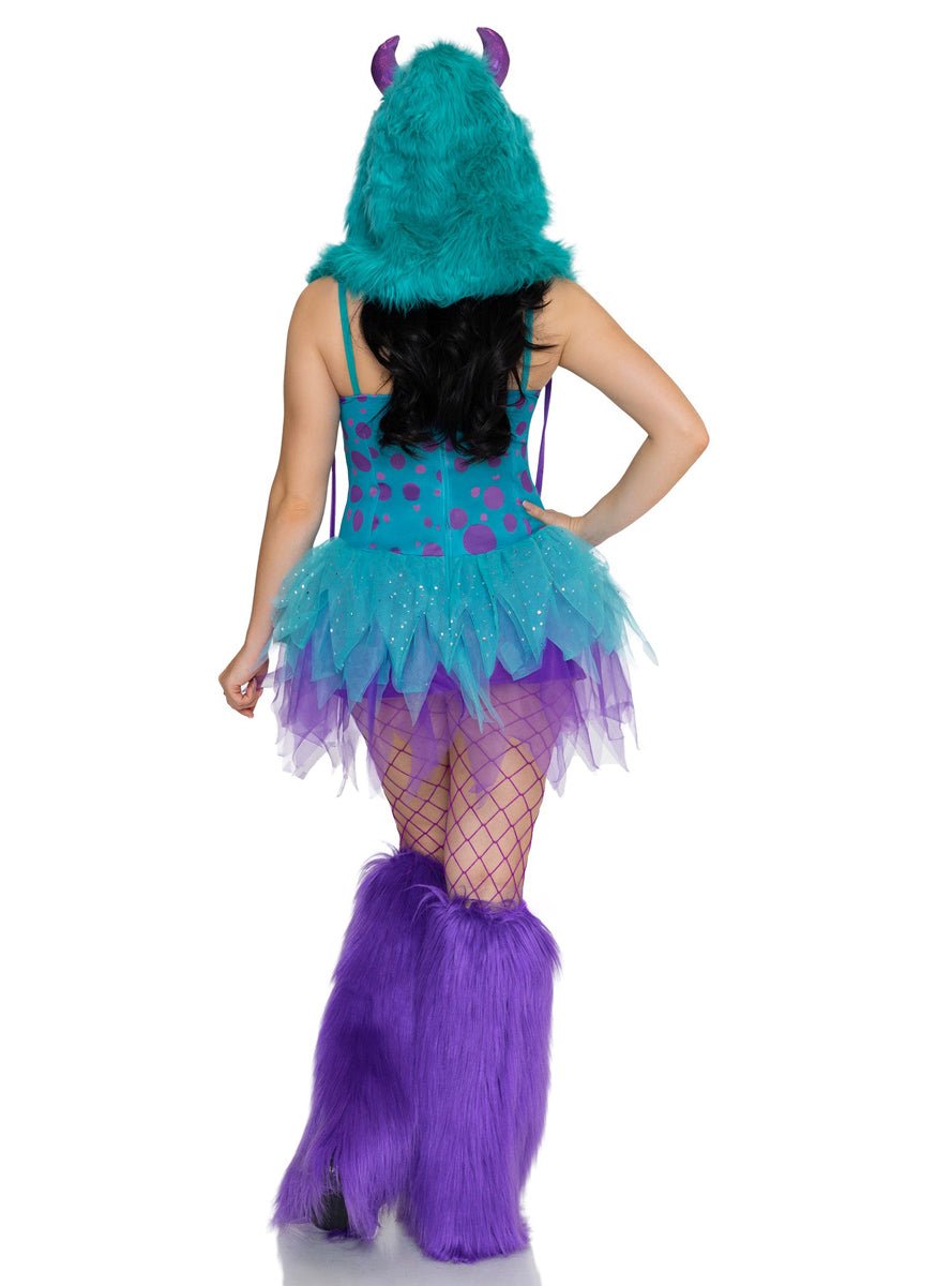 Sexy Womens Monster Hottie Sully Costume Back Image