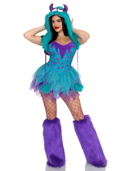 Sexy Womens Monster Hottie Sully Costume Front Image