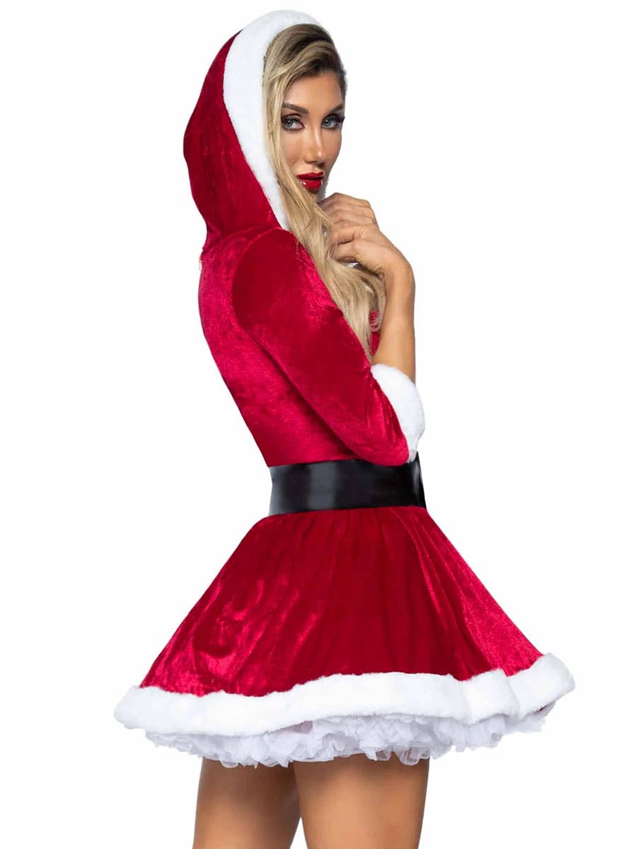 Women's Sexy Mrs. Claus Christmas Dress Up - Close Back Image
