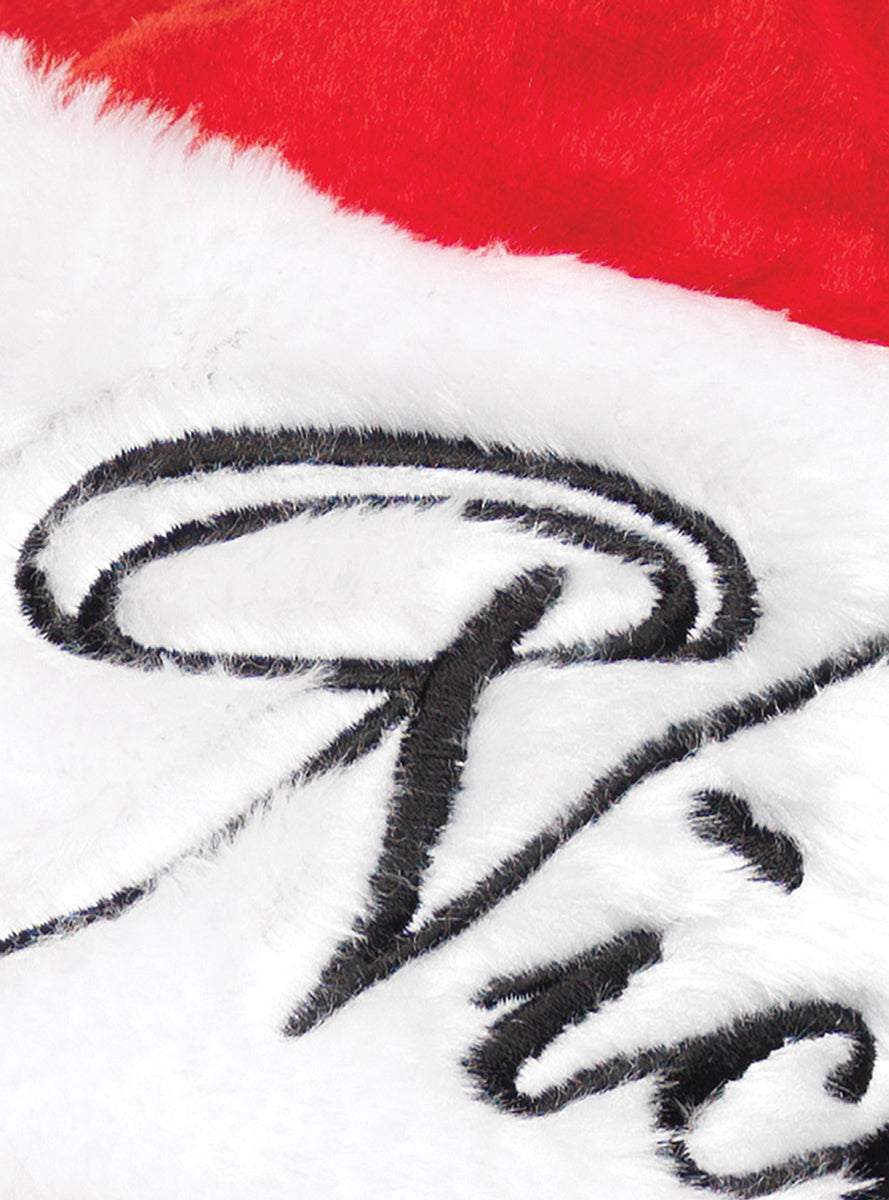 Womens Reversible Naughty Or Nice Santa Christmas Costume Hat Close Image