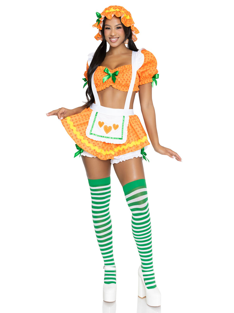 Sexy Womens Orange Blossom Babe Costume Front Image