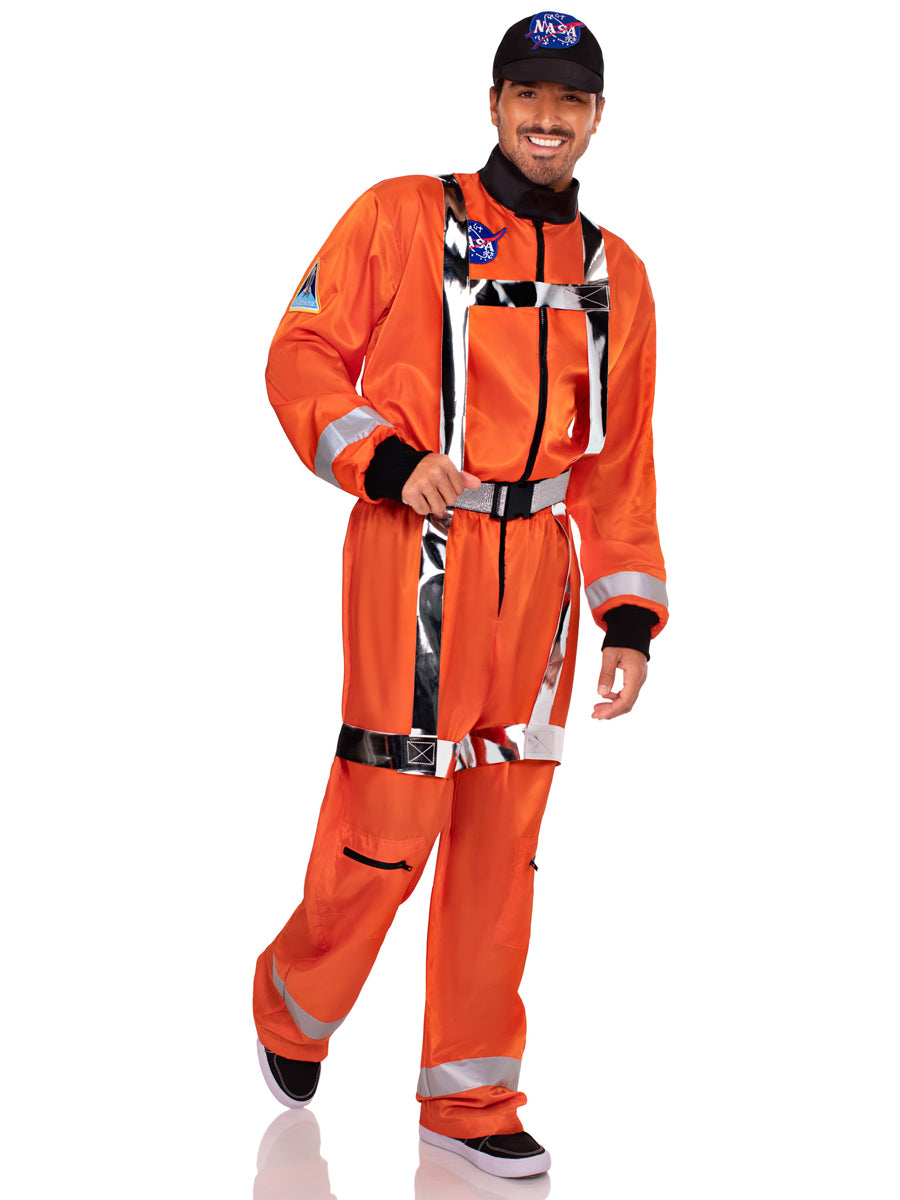 Cosmic Orange Astronaut Adults Costume
