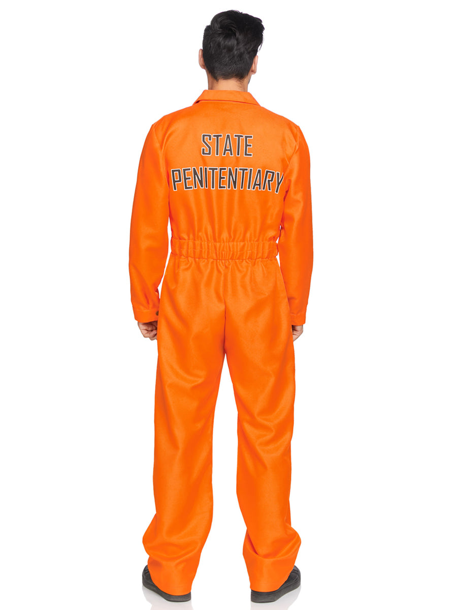 Orange Prisoner Jumpsuit Mens Costume